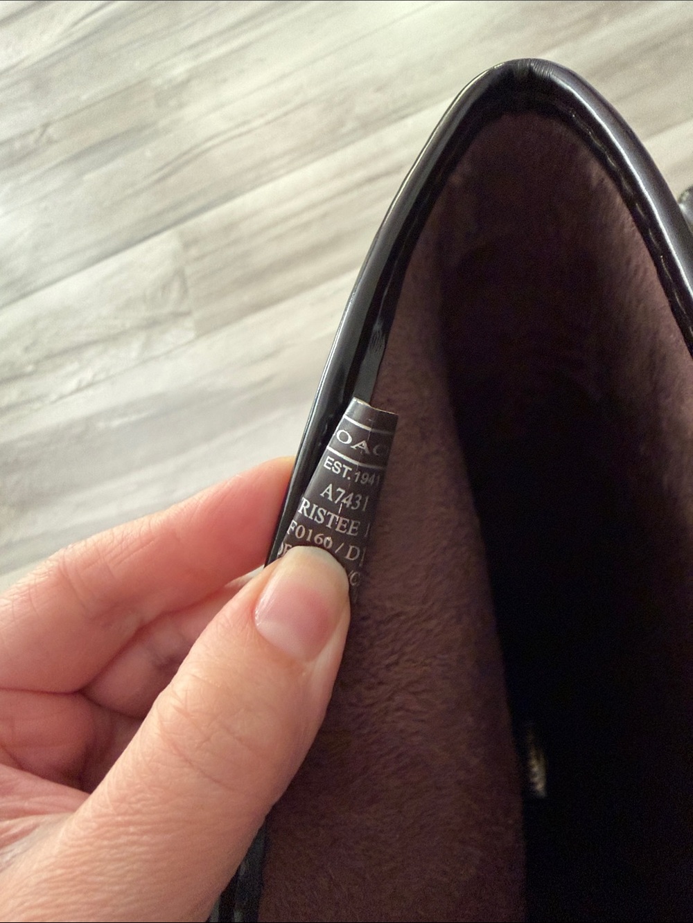 Coach Tristee Brown & Khaki Rainboot Signature Print Canvas-Shiny Rubber Size 10 - Picture 2 of 14